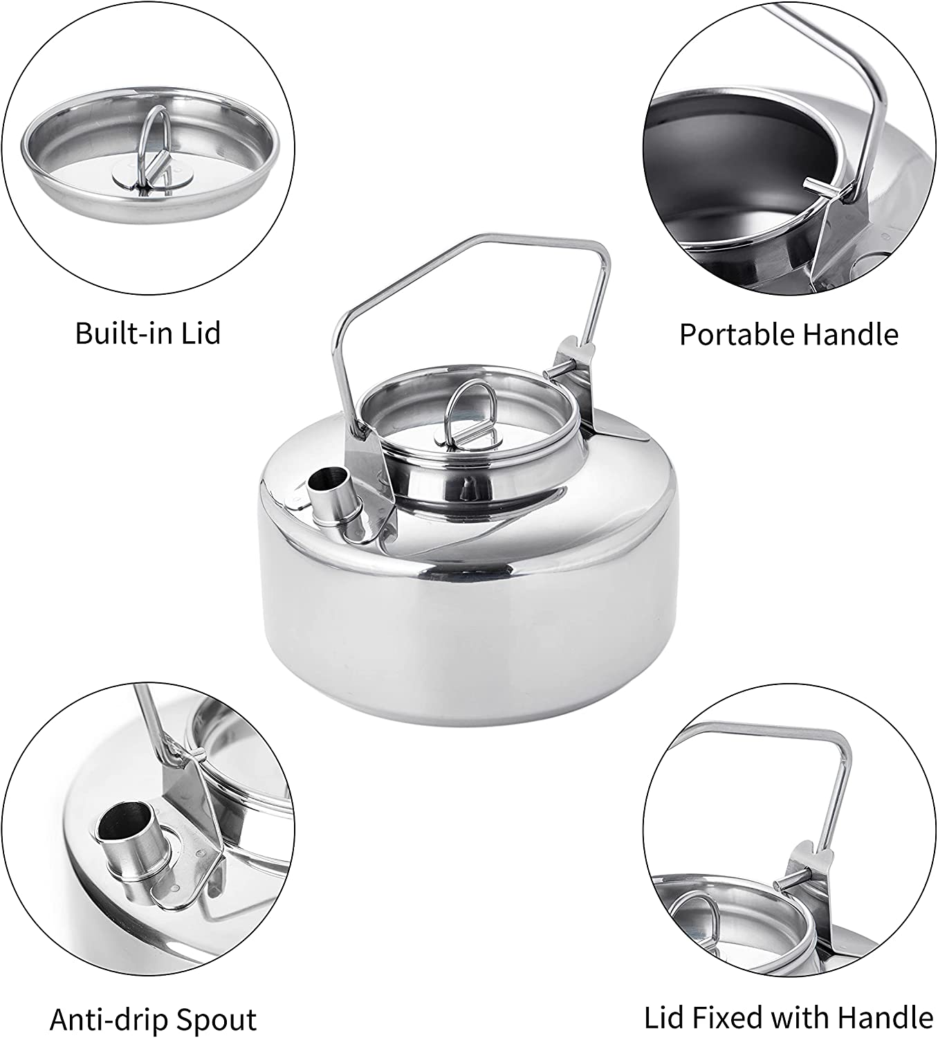 Fire-Maple Antarcti Stainless Steel Kettle | 1.0 Liter