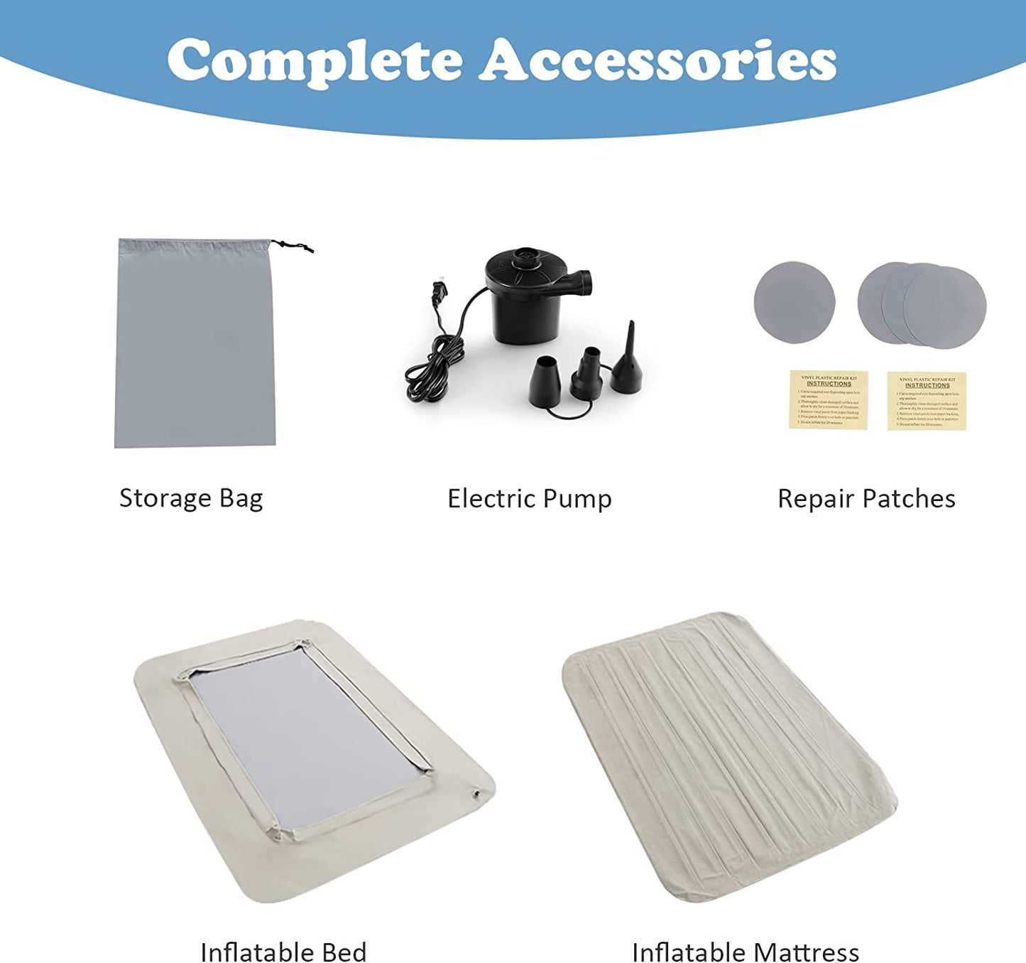 GYMAX Inflatable Kids Travel Bed