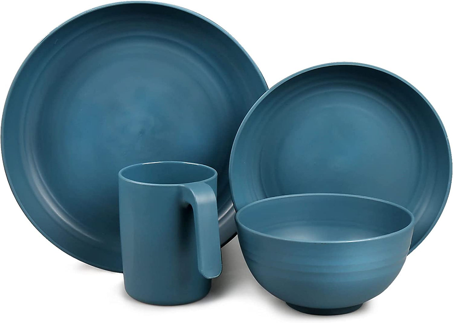 Greentainer Unbreakable Plastic Dinnerware Set