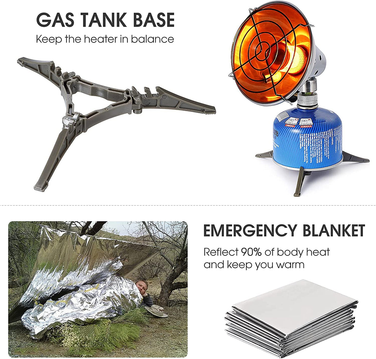 IMEISH Camping Heater Portable Gas Heater