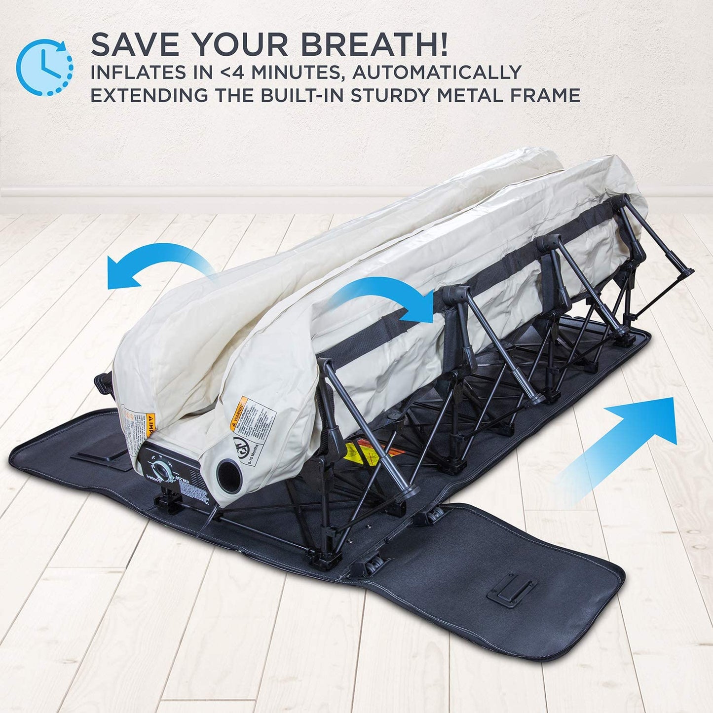 Ivation EZ-Bed (Twin) Air Mattress with Deflate Defender™ Technology