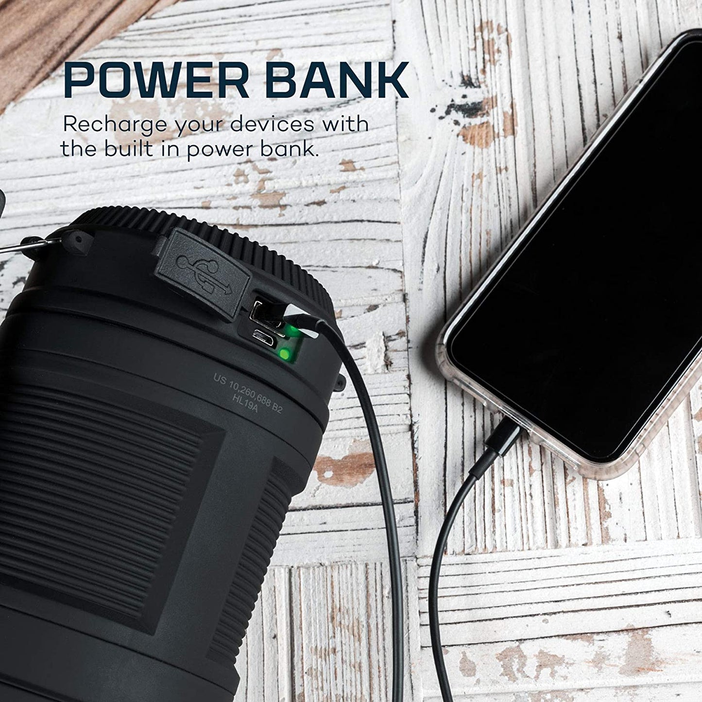 NEBO Rechargeable Camping Lantern and Flashlight with Powerbank