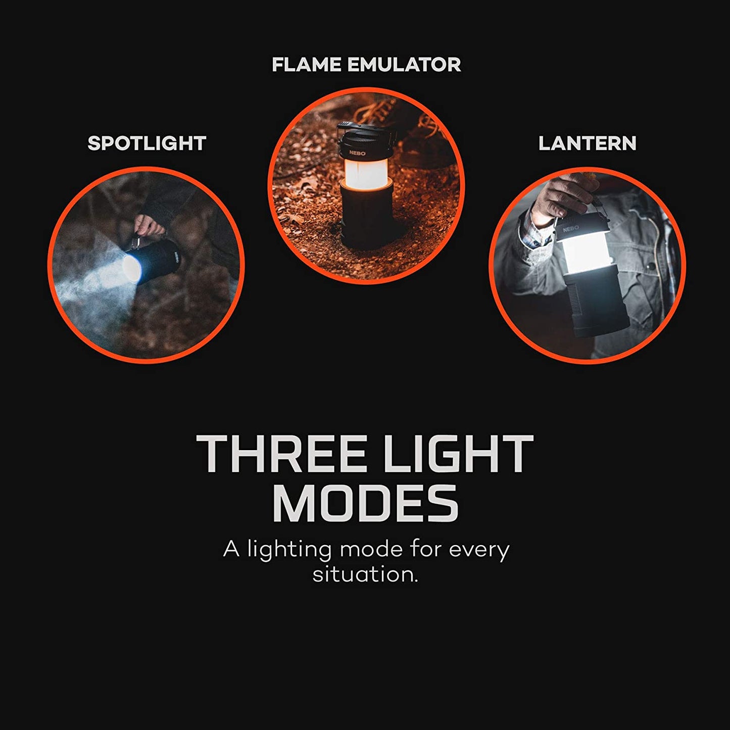NEBO Rechargeable Camping Lantern and Flashlight with Powerbank