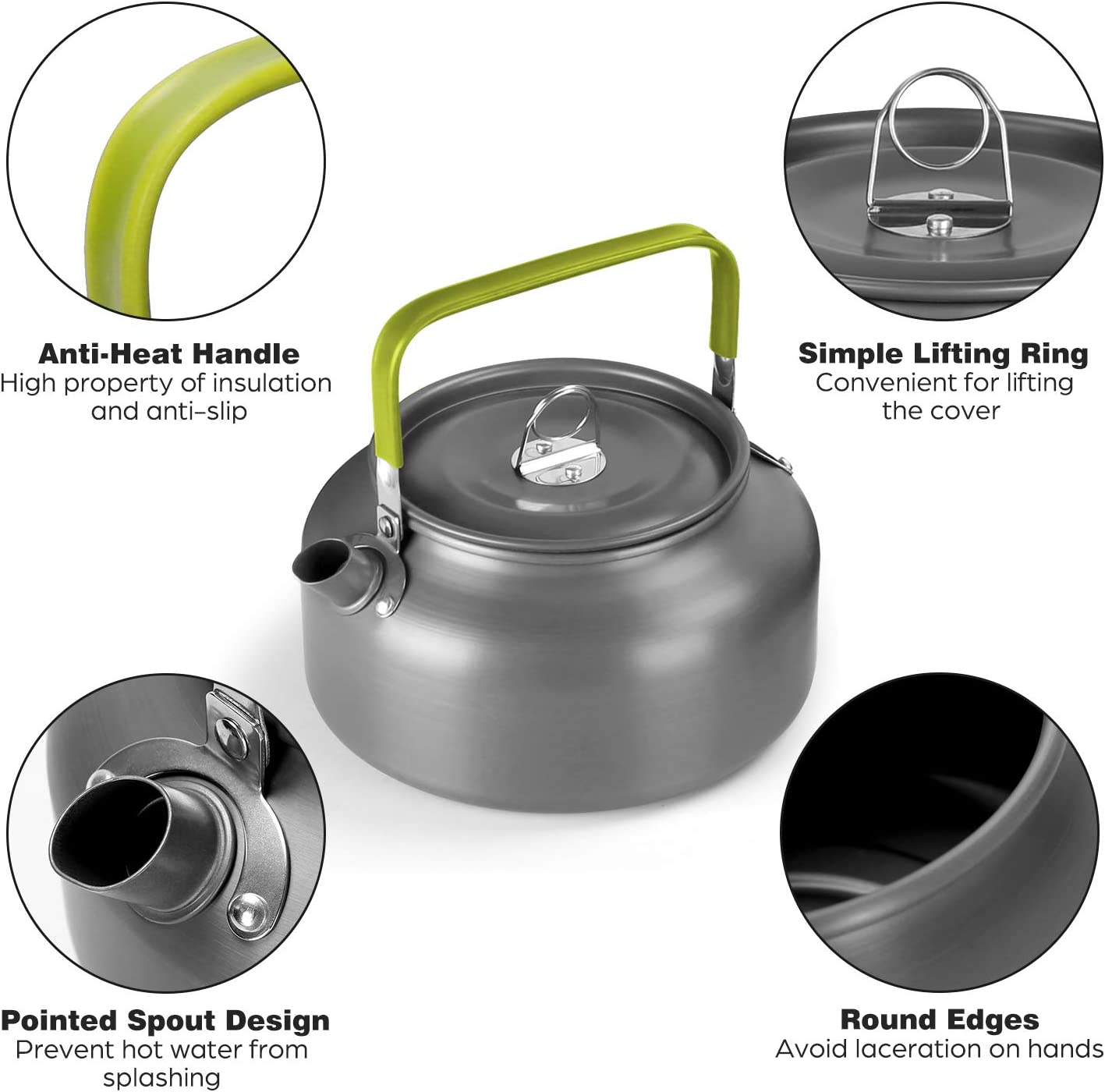 Odoland Camping Kettle Set with Cup