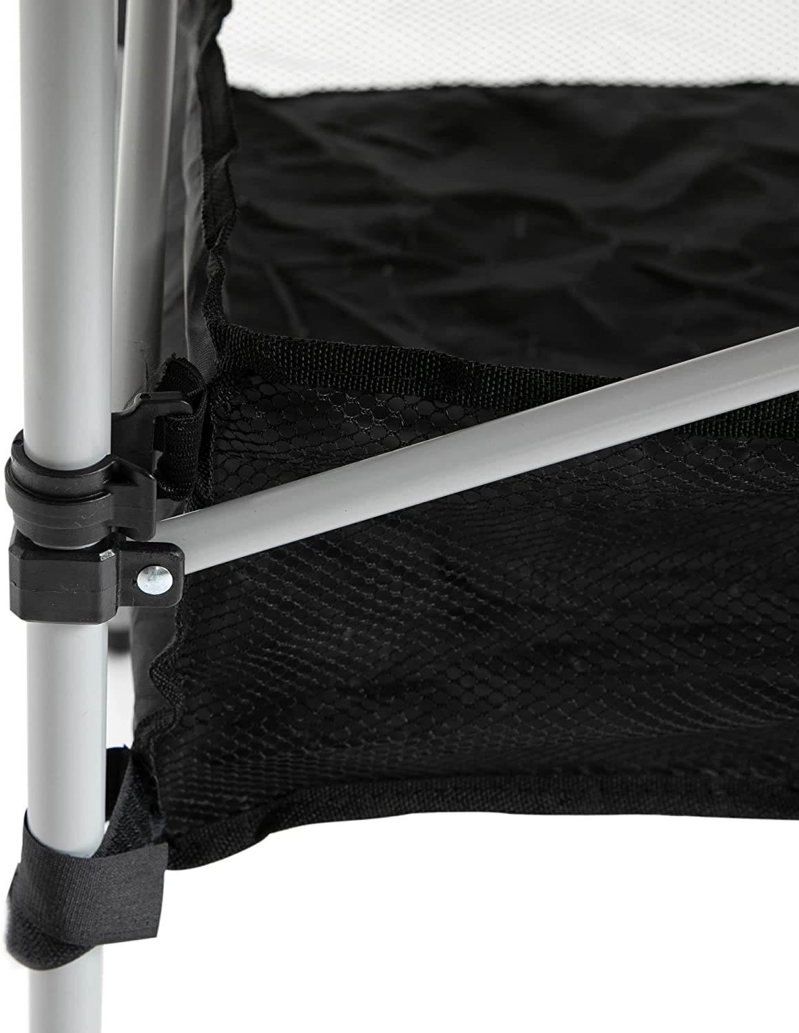 Outsunny Aluminum Roll-Top Table w/Mesh Bag