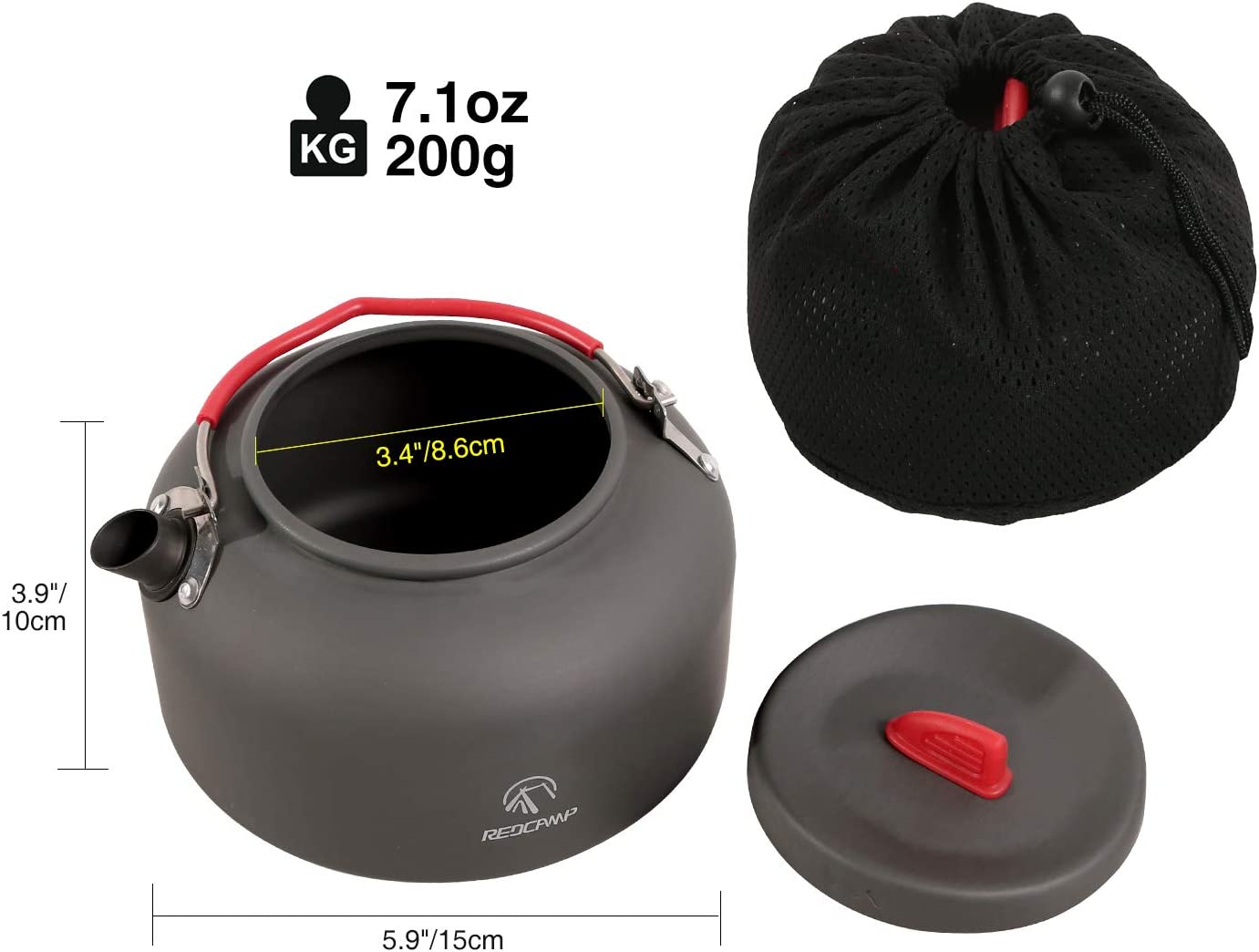 REDCAMP Camping Kettle