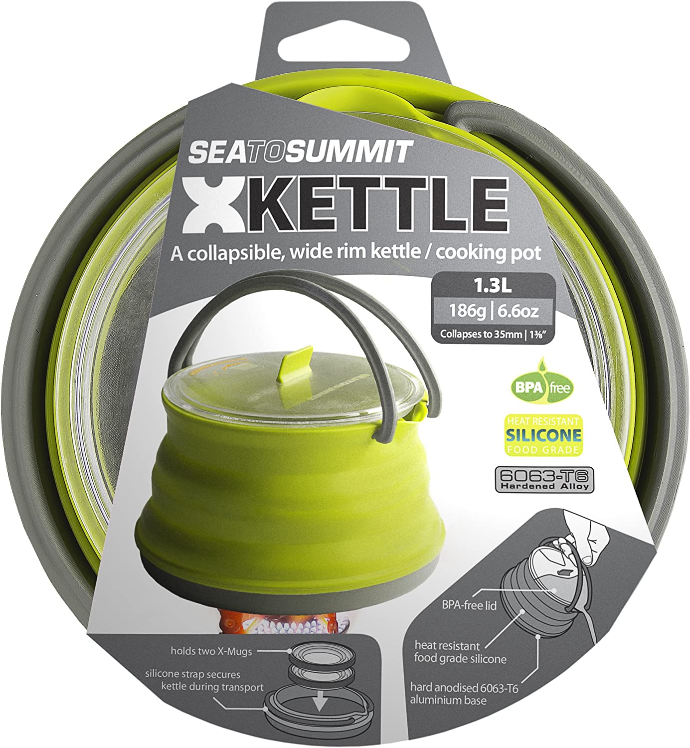 Sea To Summit Lightweight X-Pot Collapsible Camping Kettle