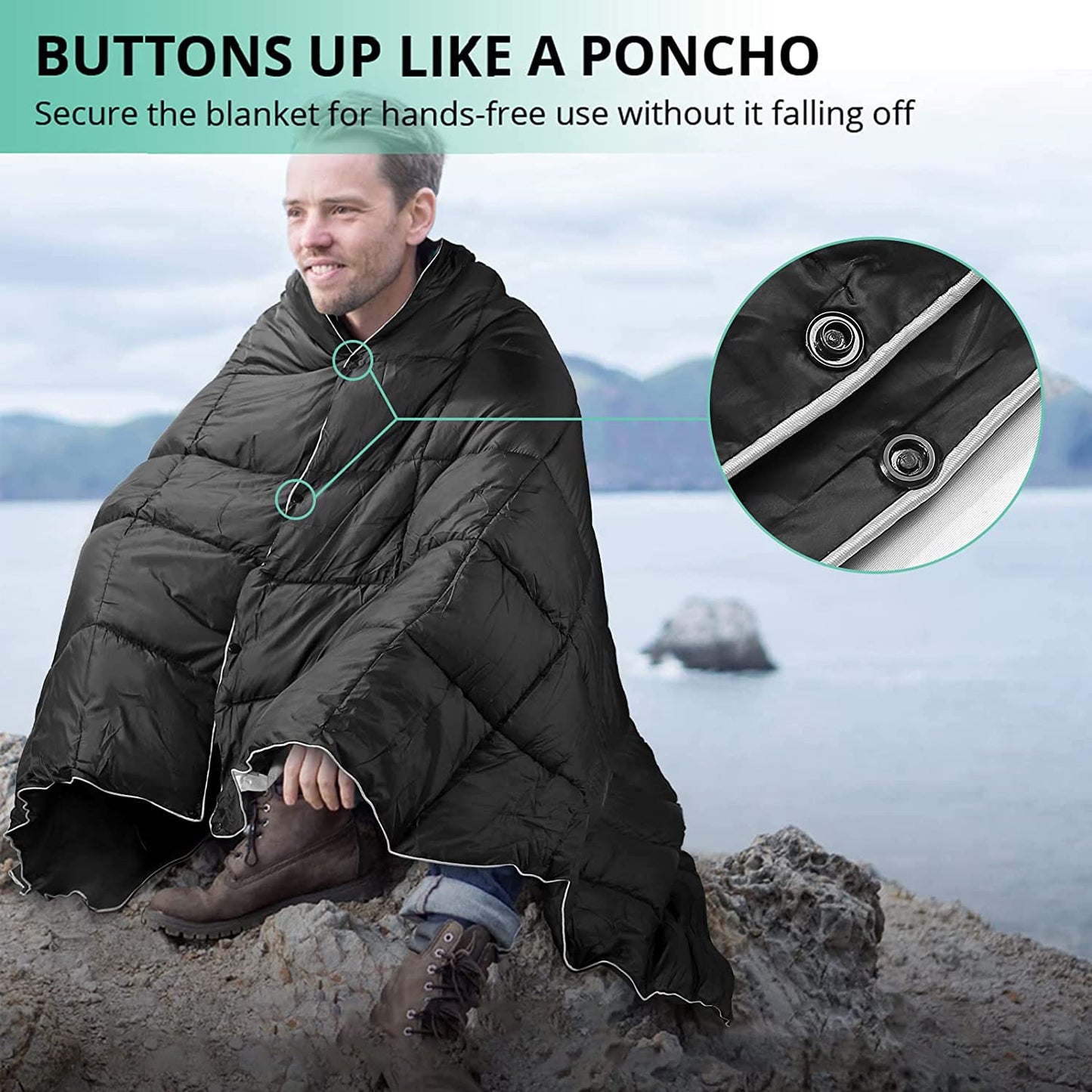 VINTEAM Down Blanket Camping Blanket