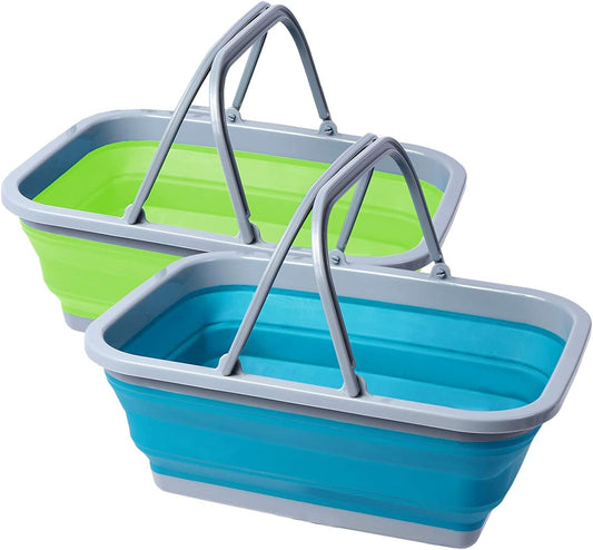 REDCAMP 2 Pack Collapsible Washing up Bowl