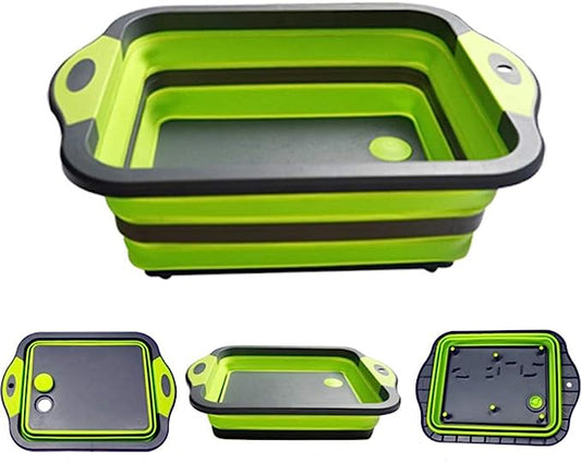 EASYRV Multifunctional Cutting Board Collapsible Kitchen Sink