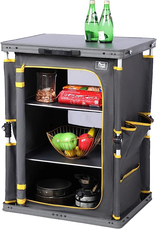 Timber Ridge Camping Cupboard Folding Camping Storage Unit