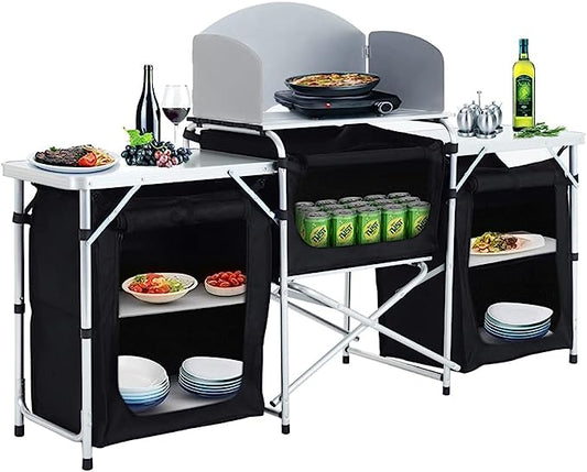 Warmiehomy Folding Camping Storage Cupboard