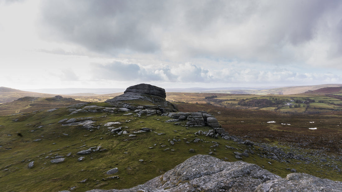 Epic granite rock formations in Dartmoor