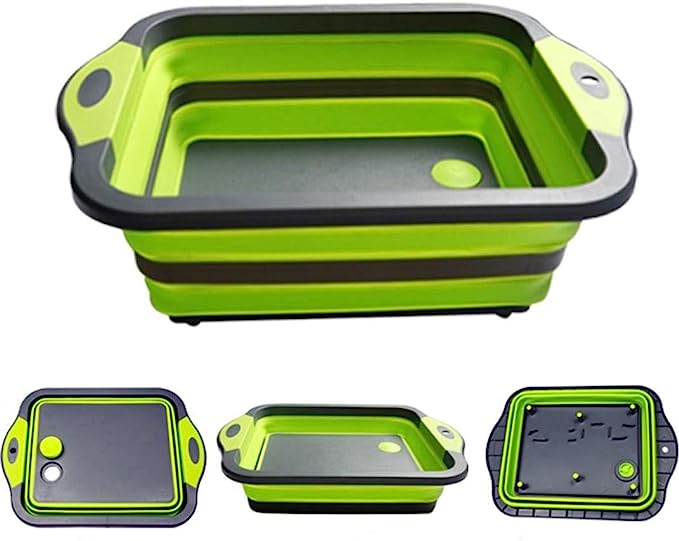 EASYRV Multifunctional Cutting Board Collapsible Kitchen Sink ...