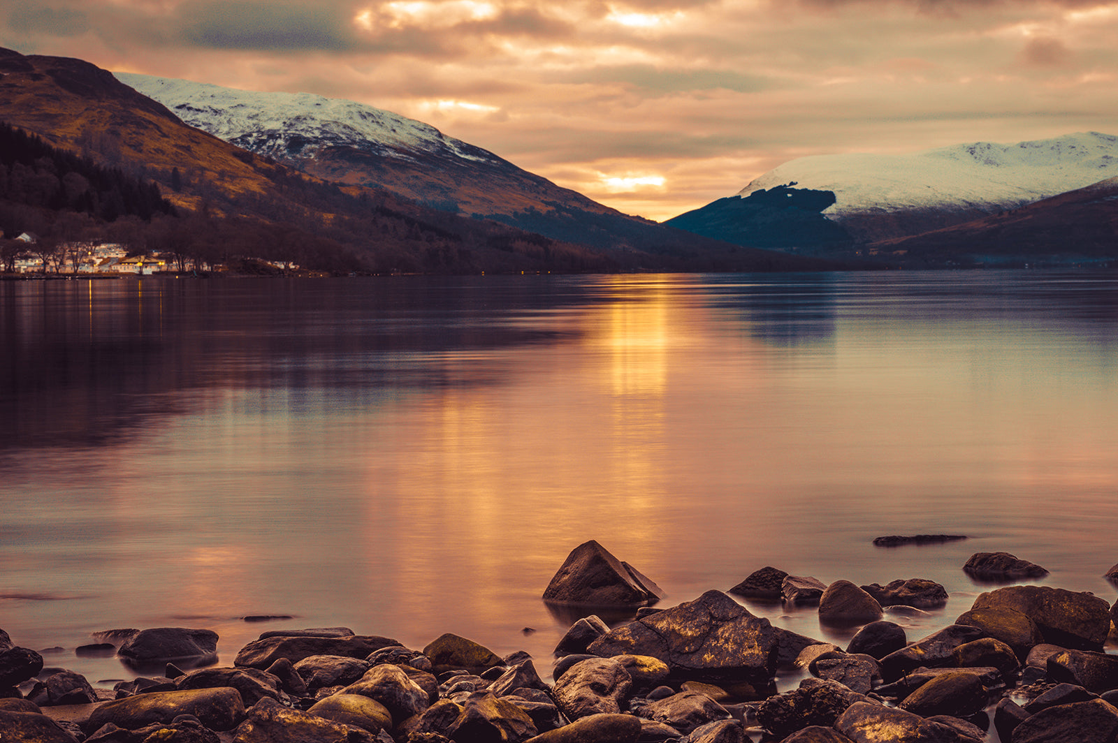 Loch Lomond at sunset